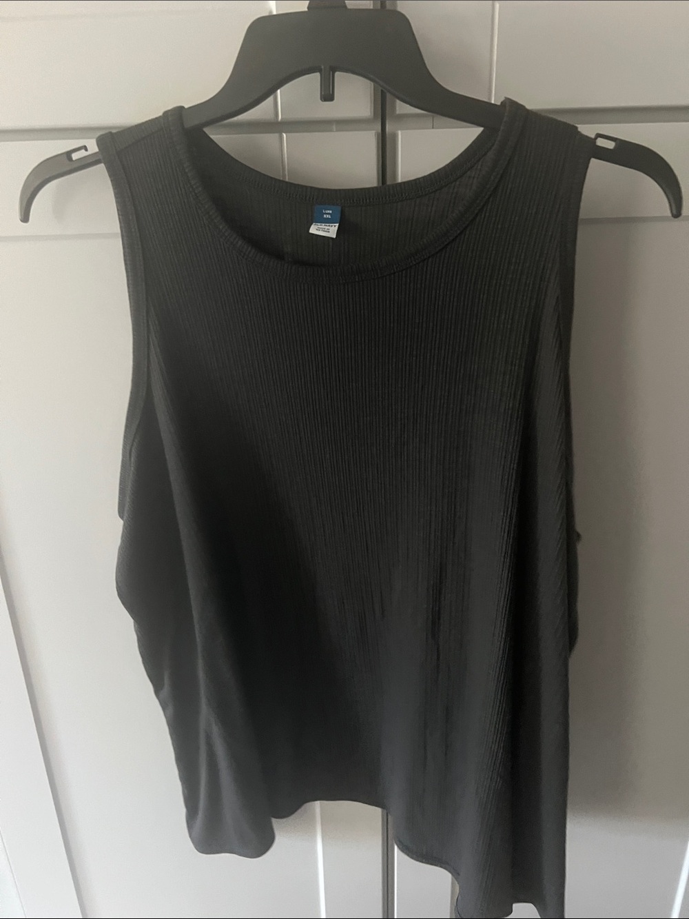 Old Navy Black / gray Ribbed Tank Top